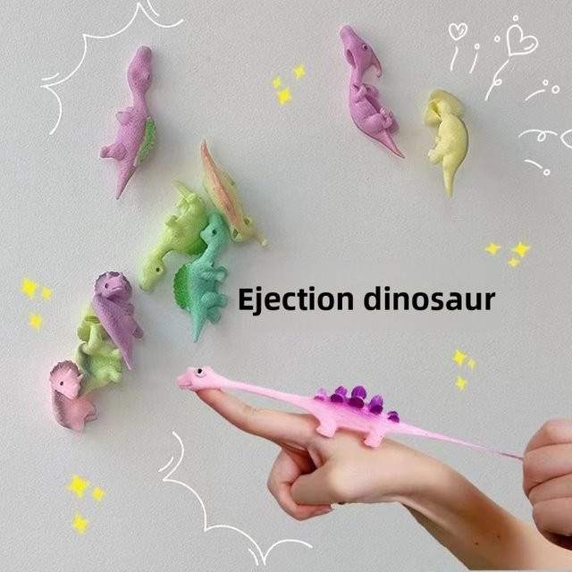 RRLFCS Dinosaurier-Auswurfspielzeug, Dinosaurier, Kunststoff, Bunt / Mehrfarbig - Bild 1