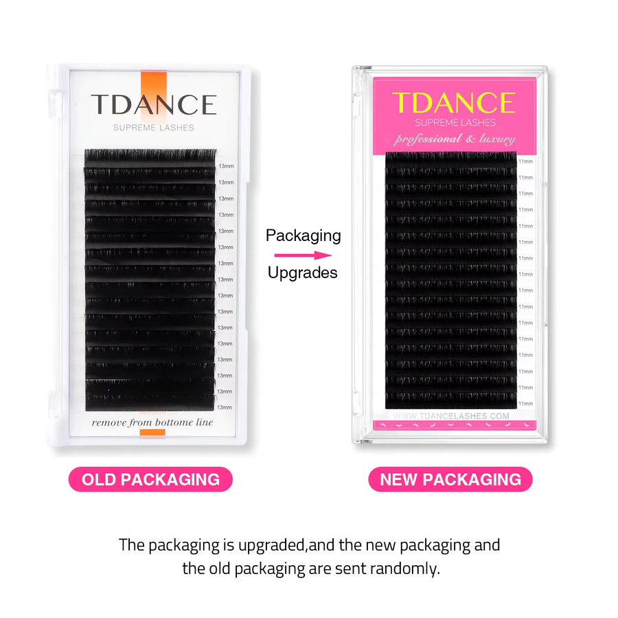 TDANCE Einzelne Wimpernverlängerung, 16 Reihen, Black, Unisex - Bild 2