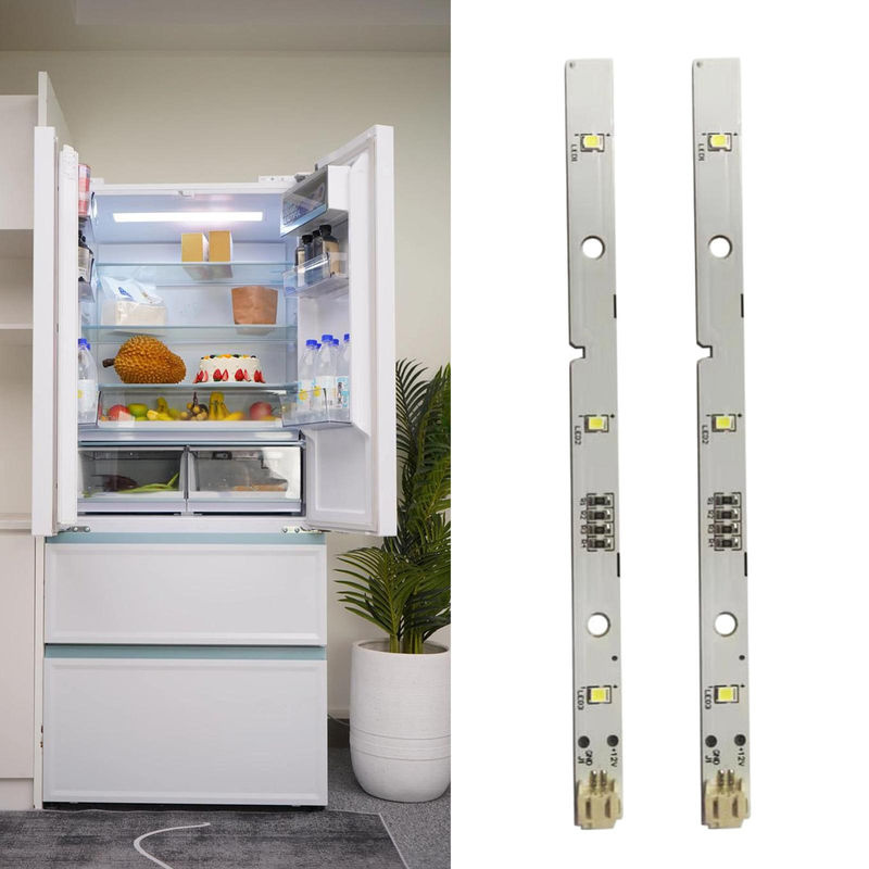 2er Set Ersatz-LED-Lichtleisten für Kühlschränke, Three Body, Kaltweiß, 12V - Bild 4