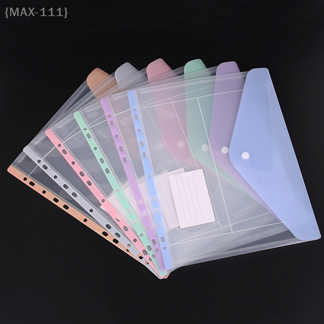 F2-MAX111 A4 Datenbuch Aktentasche transparent mit 11-Loch Ringbindung in Multicolor - Bild 1