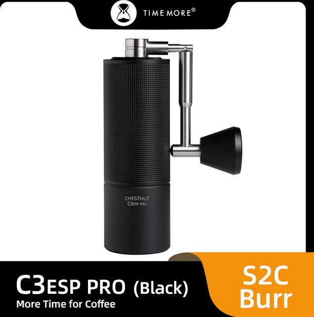 Timemore Chestnut C3ESP Pro Manuelle Kaffeemühle mit Edelstahlmahlwerk in Schwarz - Bild 1