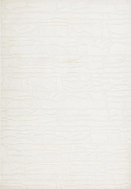 Art Universe Teppich White Lines Pearl in Weiß, modern und abstrakt, B: 160 cm, T: 230 cm - Bild 1