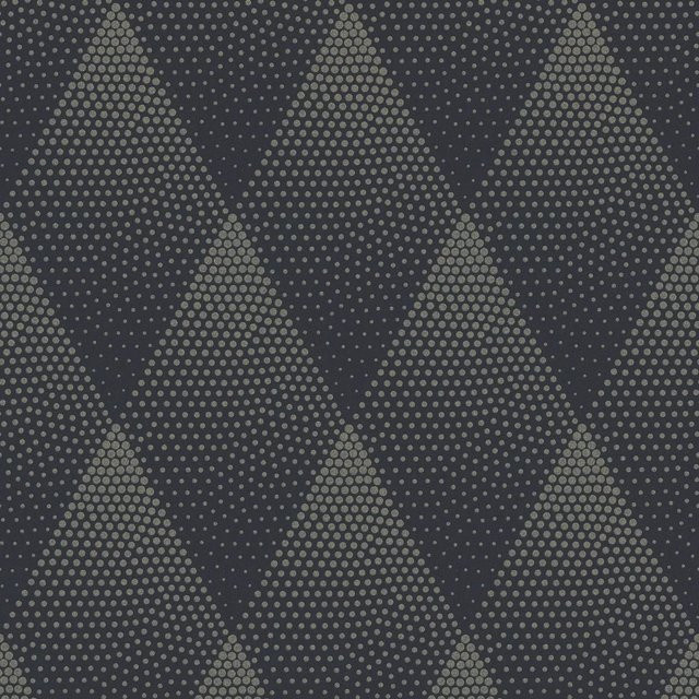 Profhome Grafik Tapete Geometrisch in Gold und Schwarz, Vlies-Tapete mit schimmerndem Effekt, Breite: 0,53 m, Länge: 10,05 m - Bild 1