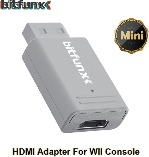 Bitfunx YPbPr zu HDMI Konverter für Nintendo Wii NTSC und PAL Retro Spielkonsolen Mini HDMI Adapter Plug and Play - Bild 1