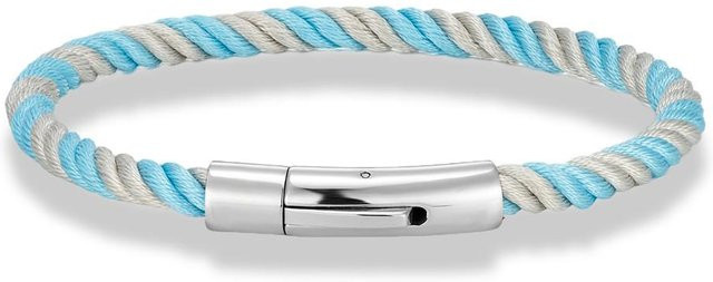 Armband Edelstahl, geflochtenes Seil, 23cm, Unisex - Bild 1