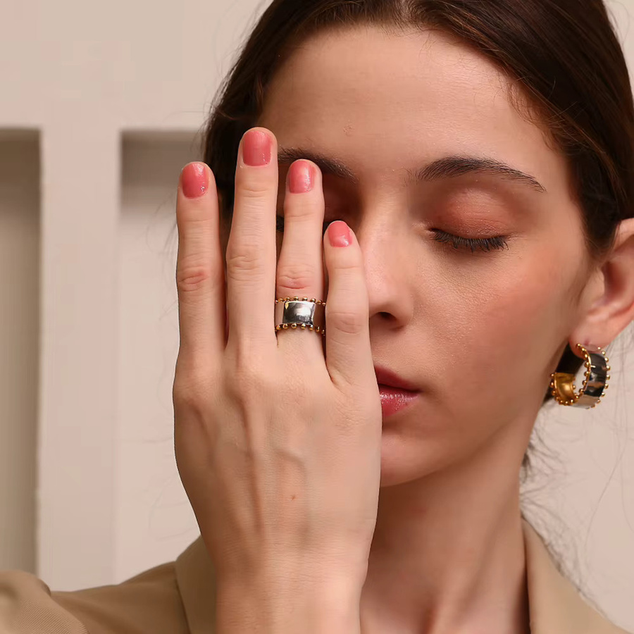 MamacitaSlay Ringe Edelstahl, silberfarben, Perle - Bild 2