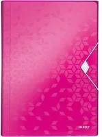 Leitz WOW Fächermappe A4 aus Kunststoff in Pink und Transparent - Bild 1