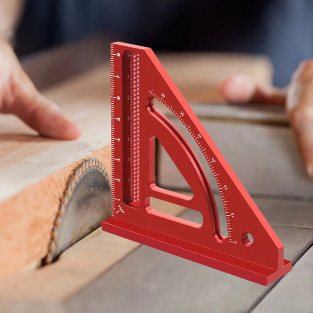 GDART Multifunktions Winkelmesser aus Aluminium für Holzbearbeitung und Gehrung, Dreieck Lineal und Layout Messwerkzeug - Bild 1