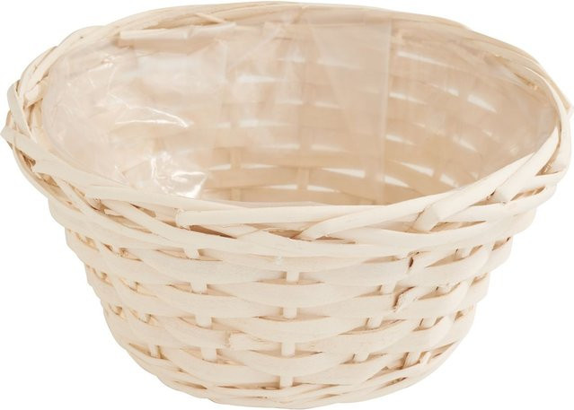 Weidenkorb in Creme und Beige für den Tisch - Bild 1