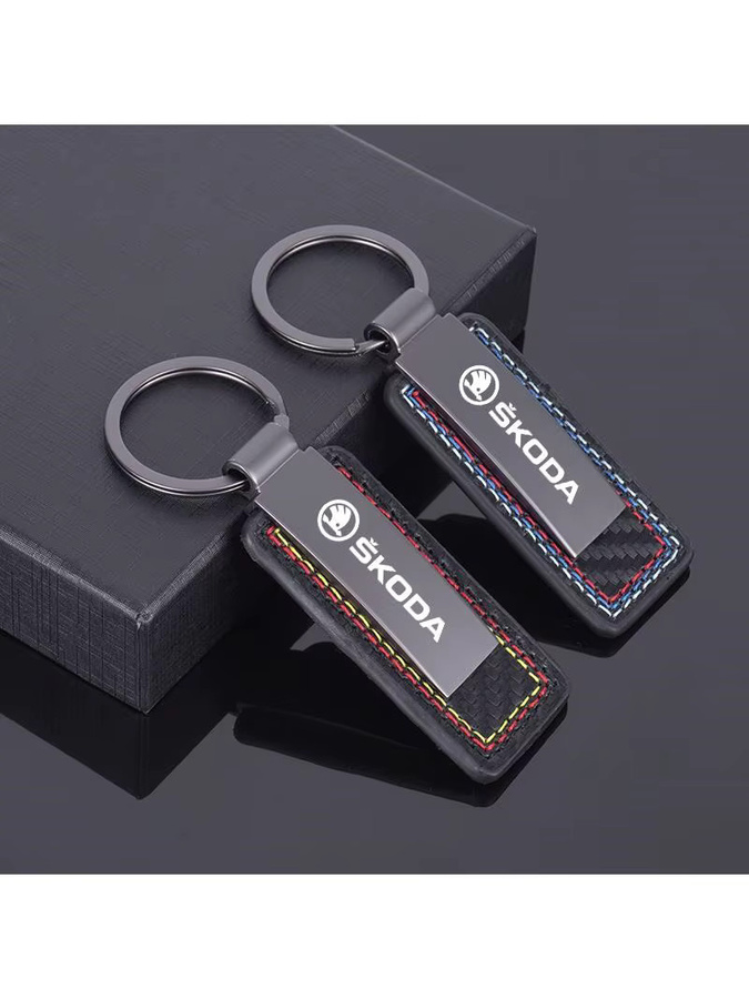 salahei Schlüsselanhänger Metall, Skoda Logo, Unisex - Bild 4