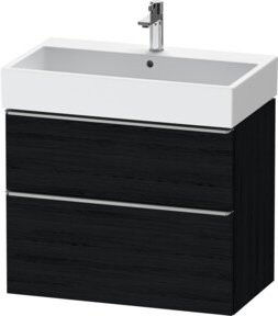 Duravit Waschtischunterschrank D-Neo in Schwarz Matt, Wandmontage, B/T/H: 78,4 x 44,2 x 62,5 cm - Bild 1