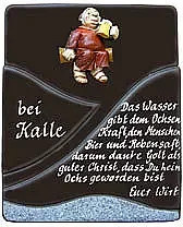 Keramikschild Swing von Decoamic in Braun und Multicolour für Ehrungen und besondere Anlässe wie Geburtstag, Hochzeit oder Jubiläum, B/H: 18 x 22 cm - Bild 1