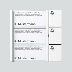 Siedle&Söhne Tasten-Modul TM 612-3 W in Weiss - Bild 1