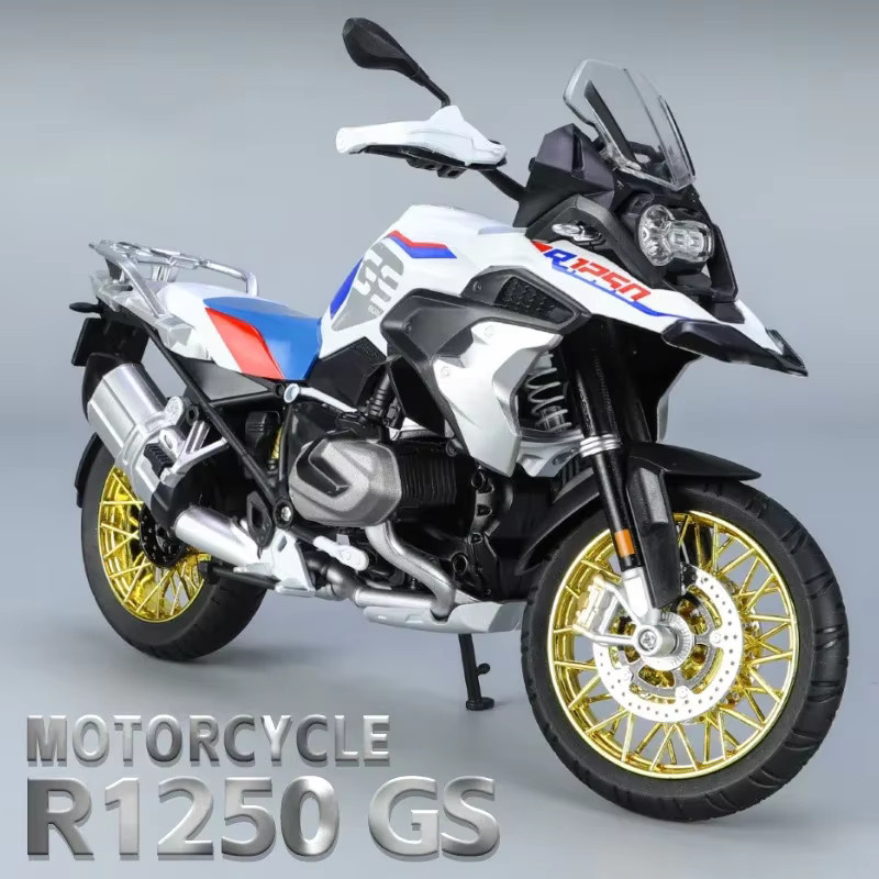 R1250 GS ADV Motorradmodell, 1:9, aus Druckguss, mit Sound und Licht - Bild 3