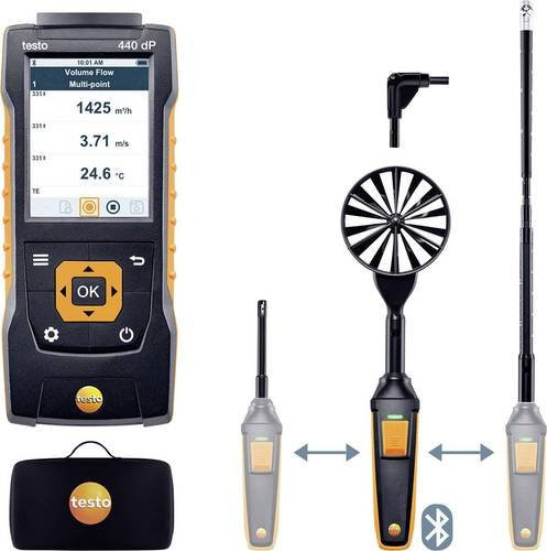 Testo 440 Set2 delta P Anemometer in Schwarz - Bild 1