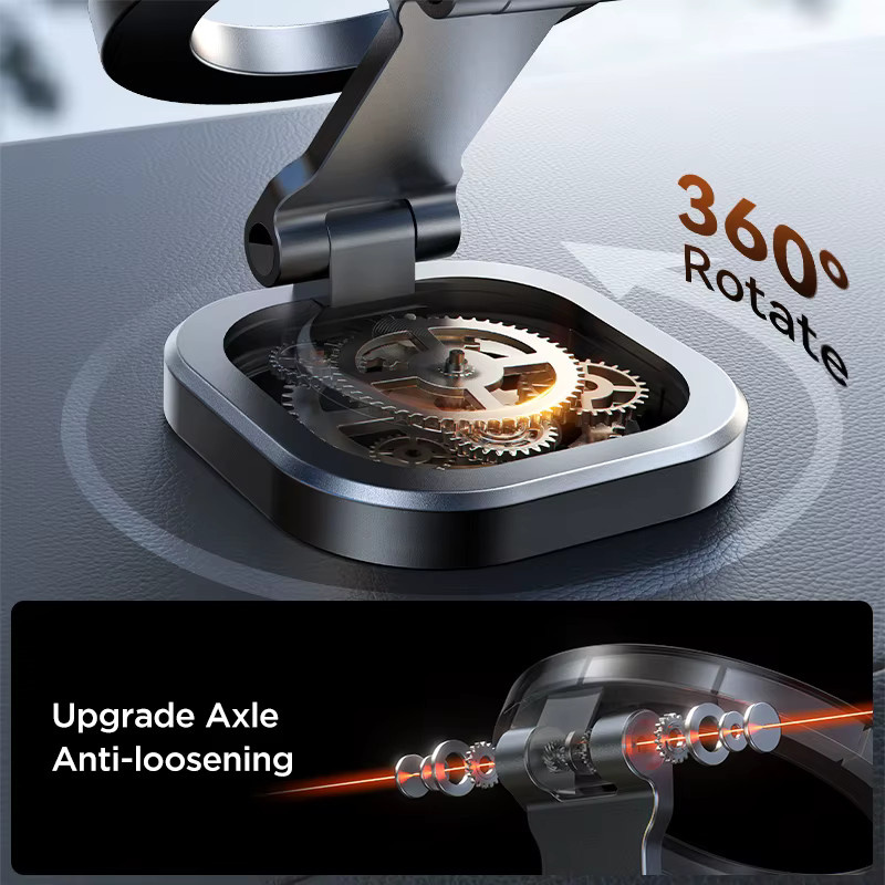Joyroom Magnetische Auto-Handyhalterung aus Metall in Schwarz für iPhone und Samsung - Bild 2