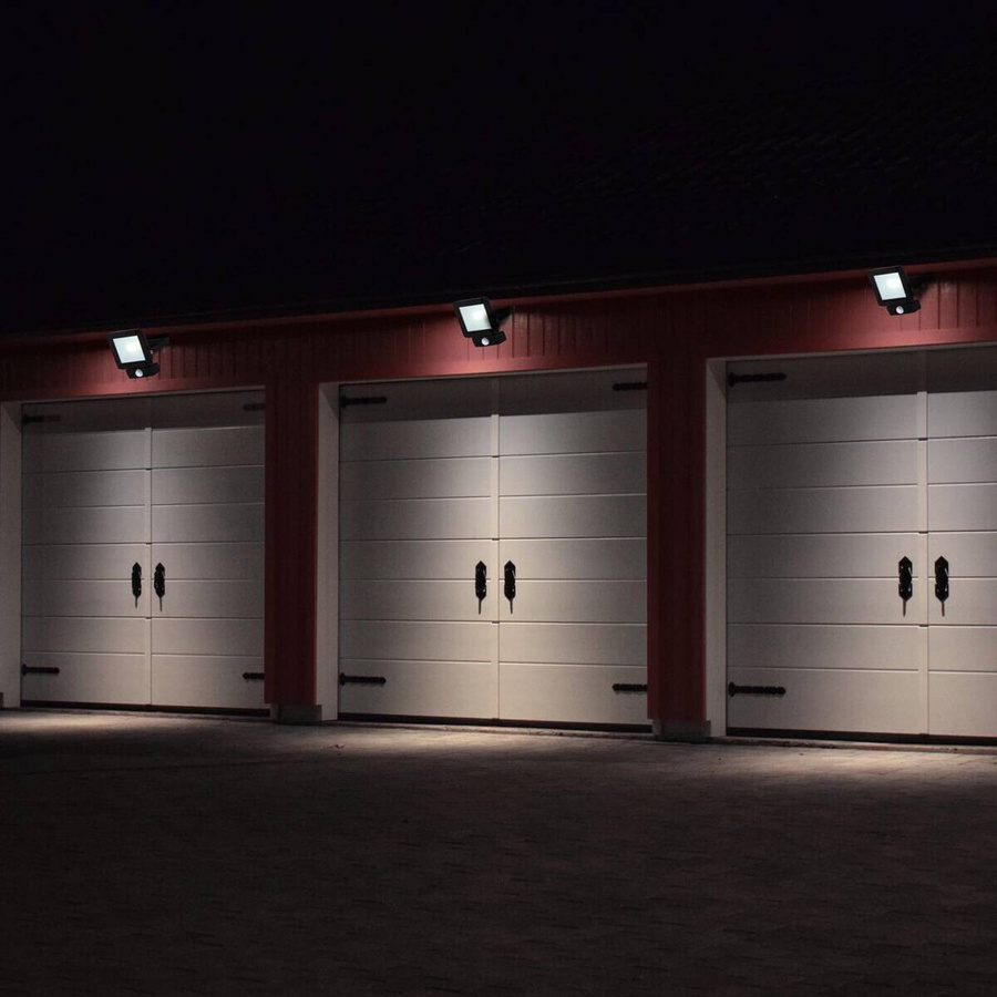 Näve LED Außenleuchte Strahler mit Bewegungsmelder Schwarz B/H/T: 18,5 x 22 x 6 cm - Bild 3