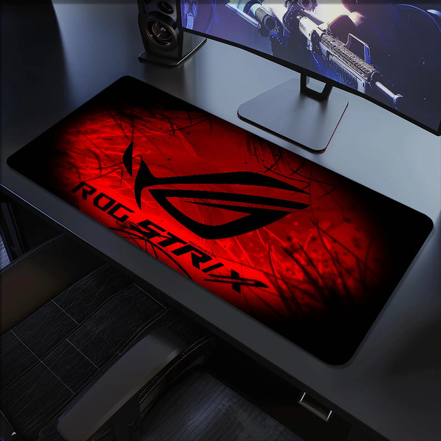 Asus ROG Lockedge Gaming-Mauspad in Rot, rutschfestes und verdicktes Schreibpad für PC und Büro - Bild 1