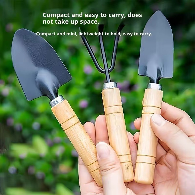 JETTING 3-teiliges Mini-Gartenwerkzeug-Set in Multicolour für Zimmerpflanzen, Kakteen und Blumentöpfe - Bild 5