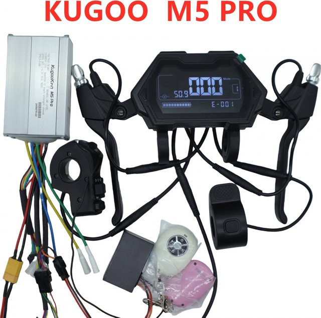 KUGOO M5 PRO Ersatzteil-Set mit 48V 27A Controller, Display, Schalter, Daumengas, Bremsgriff und Alarm-Kabel - Bild 1
