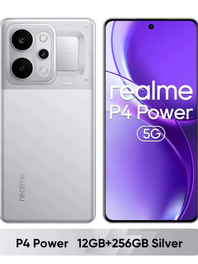 realme P4 Power 5G Smartphone Silver mit 6,8 Zoll 144Hz Curved Display, Dimensity 7400 Ultra Chipsatz und 50MP Sony Kamera - Bild 5