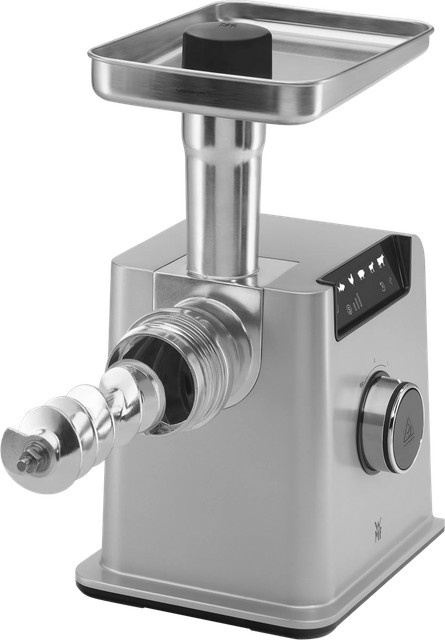 WMF Profi Plus Elektrischer Fleischwolf in Silber mit Digitaldisplay und Edelstahl-Komponenten - Bild 1
