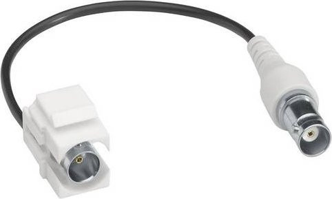 Hager Cinch-Einbaumodul Keystone in Weiß - Bild 1