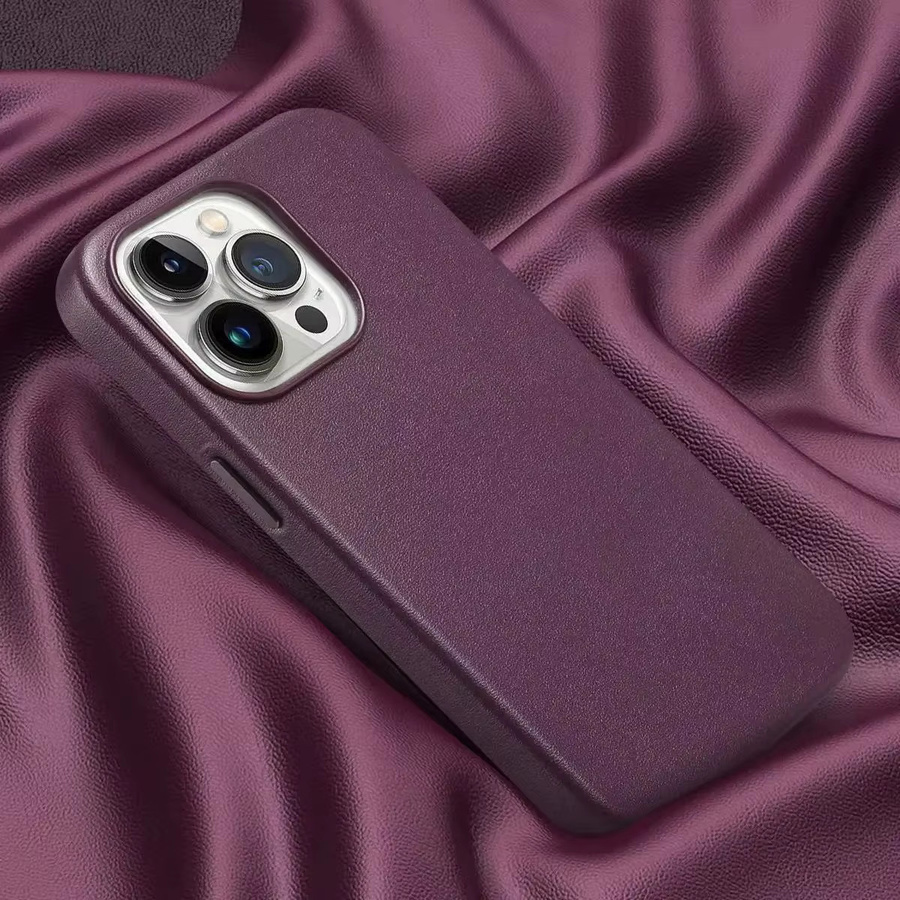 Apple MagSafe Lederhülle für iPhone in Purple - Bild 3