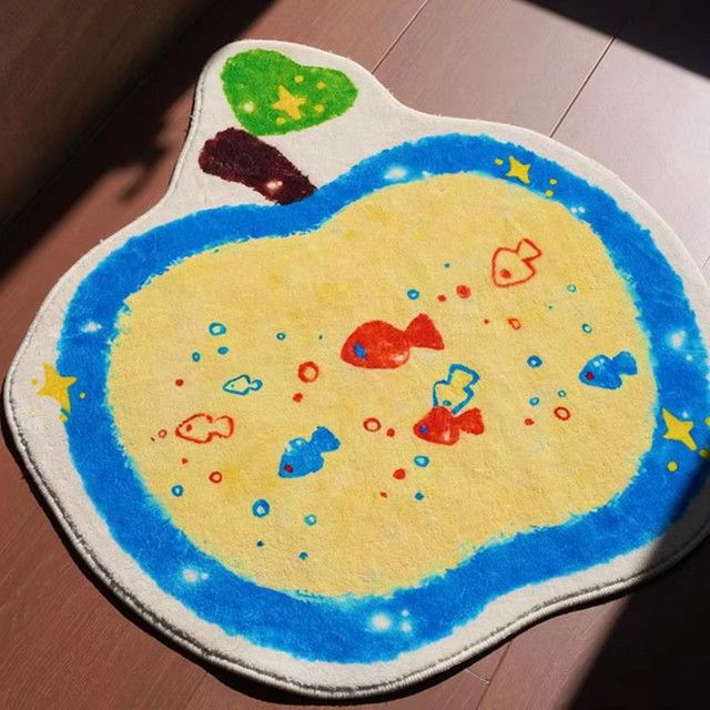 VIKAMA Cartoon Kreative Fußmatte Multicolor, weiche und wasserdichte Bodenmatte für Schlafzimmer und Badezimmer - Bild 1