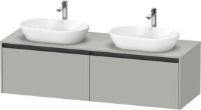 Duravit Waschtischunterschrank Ketho.2 Wandhängend mit 2 Auszügen Breite: 160 cm, Tiefe: 55 cm, Höhe: 45,9 cm - Bild 1