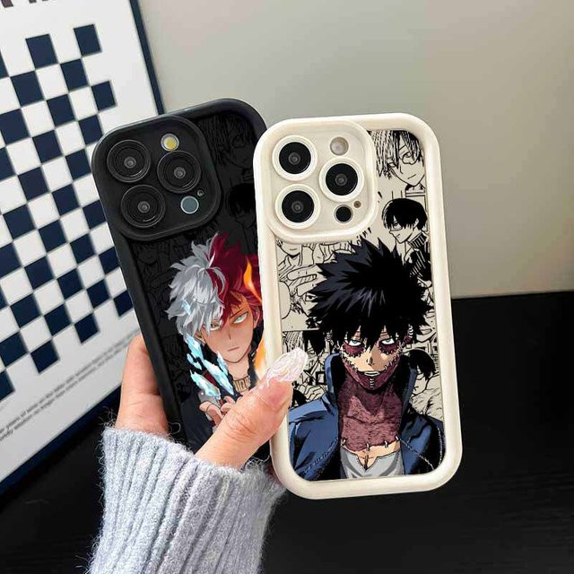My Hero Academia Anime Handyhülle für Apple iPhone 17 16 15 14 13 12 Mini 11 Pro Max aus weichem Silikon mit Augen- und Leiter-Design - Bild 1