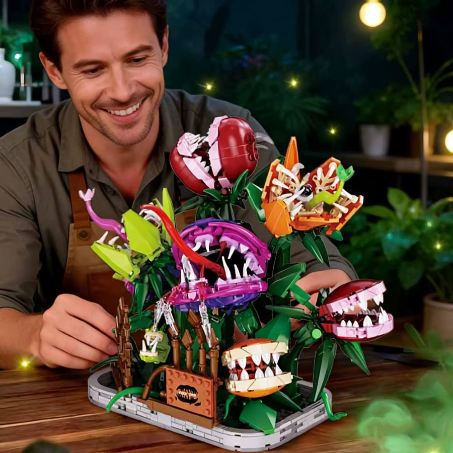 MOC Kannibal-Blumen-Herrenhaus, Bausteine, Fantasy, Mehrfarbig - Bild 6