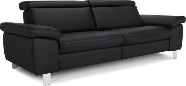 Modernes Sofa vito TONGA aus Leder Punch in Schwarz, Breite: 234 cm, Höhe: 81 cm, Tiefe: 98 cm - Bild 1