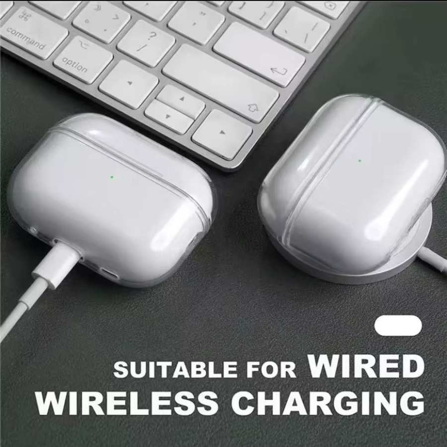Transparente TPU-Schutzhülle mit Umhängeband für Apple AirPods Pro 2 und 3. Generation - Bild 2