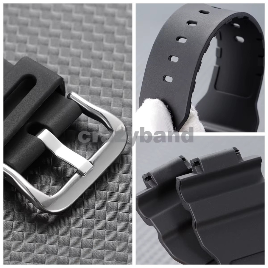 Casio Uhrenarmband Silikon, Schwarz, 16*28mm - Bild 4