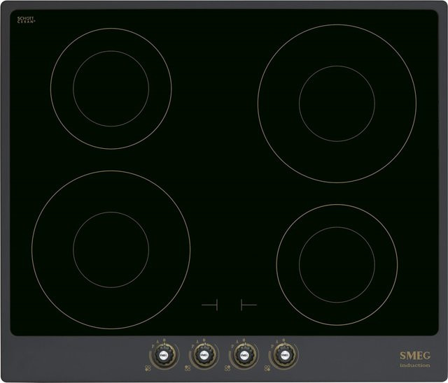Smeg Autark-Induktionskochfeld SI764AOM in Anthrazit-Messing Antik - Bild 1