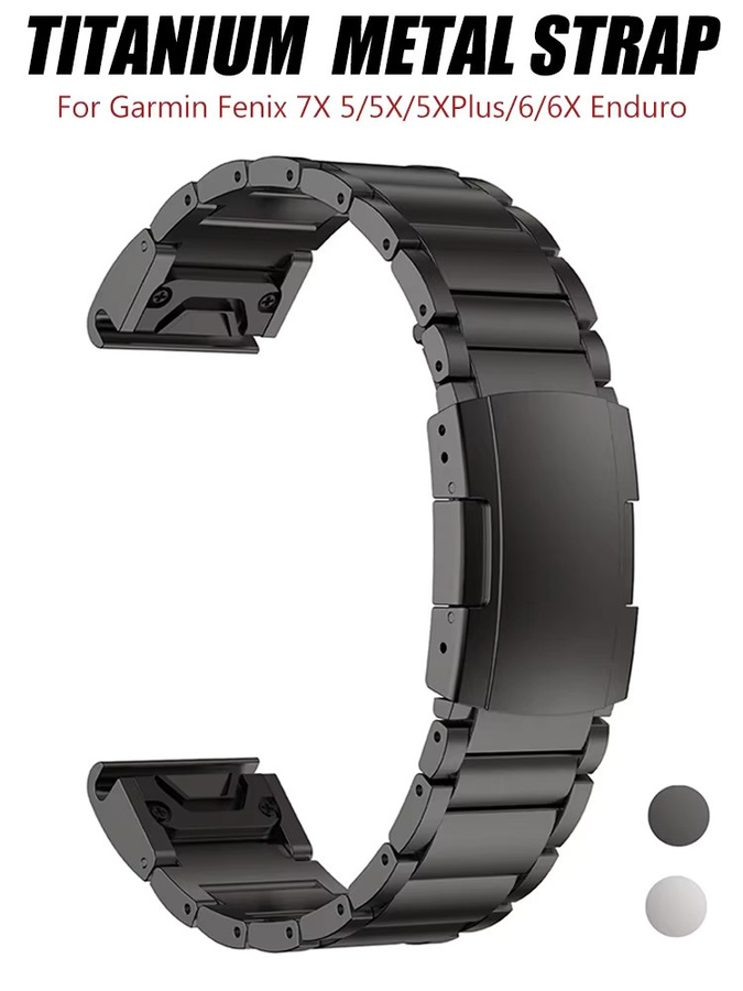 CAOWTAN Uhrenarmband Titan, Silber, Unisex, 22mm, 26mm - Bild 6