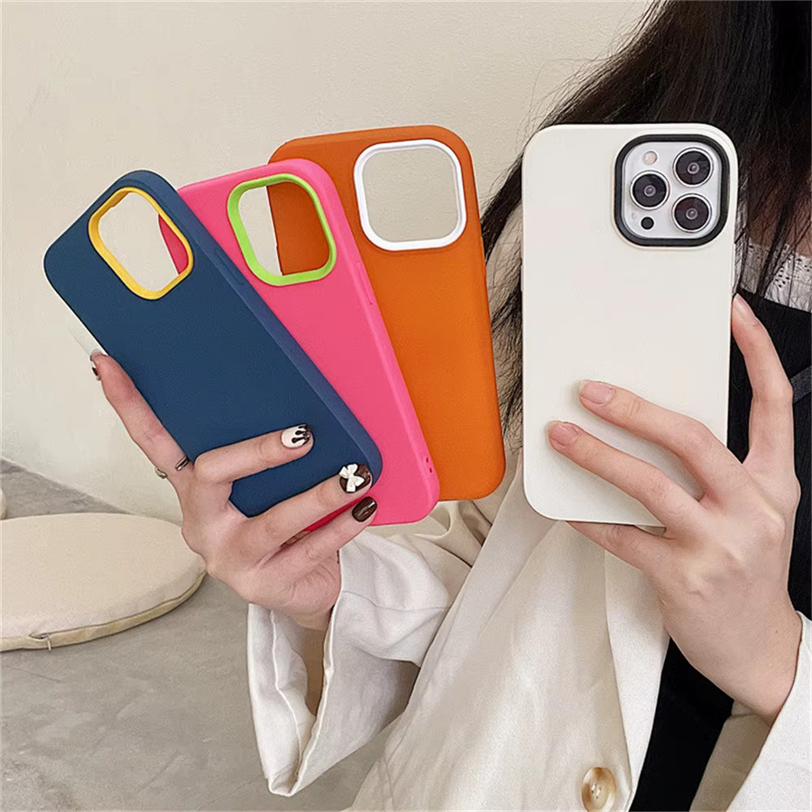 Mattierte Silikon Handyhülle TEXT ME für iPhone 15 14 13 12 11 Pro Max XS XR in Multicolor und Weiß aus weichem TPU - Bild 2