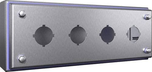 Rittal Leergehäuse Sechskant aus Edelstahl in Silber, B/T/H: 12,2 x 30,2 x 9,0 cm - Bild 1