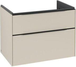 V&B Waschtischunterschrank Subway 3.0 in Cashmere Beige, B/T/H: 77,2 x 47,8 x 47,8 cm - Bild 1