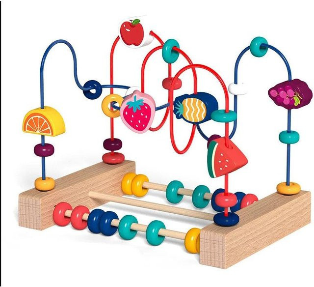 Linyi toy Montessori Holz Spielset ab 3-6 Jahre bunt - Bild 1
