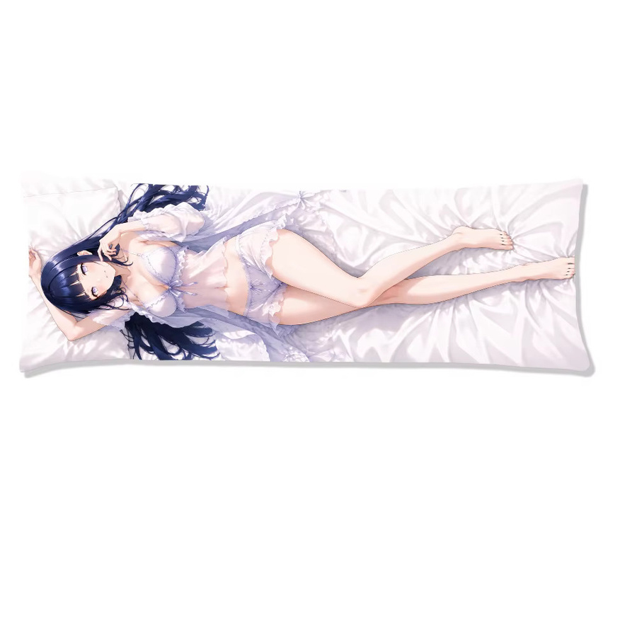 Naruto Hyuga Hinata Anime Dakimakura Kissenbezug, rechteckiger Körperkissenbezug für Sofa und Wohnzimmer, Breite: 51 cm, Länge: 137 cm - Bild 2
