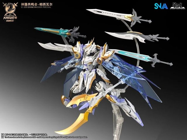 Bandai Sc-009 Divine Invoker-Percival Deluxe Edition Modell Kit, 1:144, Action Figure - Bild 1