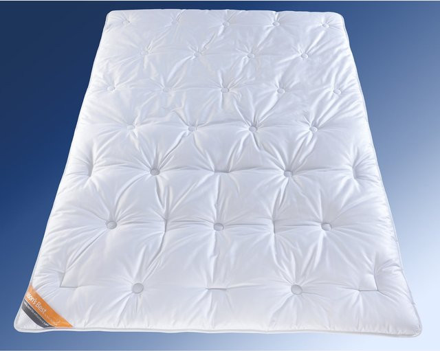 Walburga Duo-Steppbett Season Best Bettdecke aus Mikrofaser und Baumwolle mit Wärmezonen in Weiß, B/B: 155 x 220 cm - Bild 1