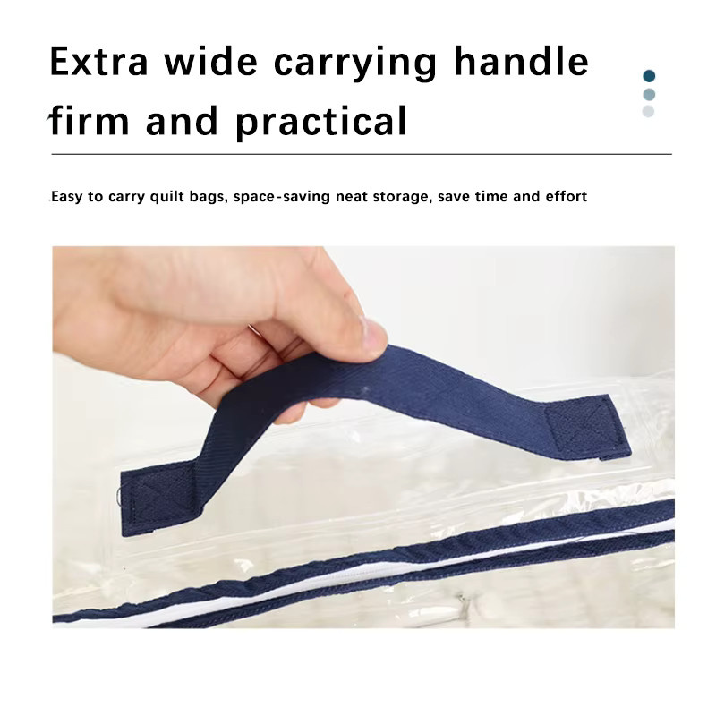 Transparente PVC Aufbewahrungstasche für Bettwäsche und Kissenbezüge - Bild 3
