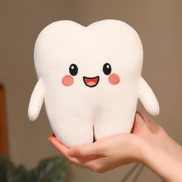Yiran Health & Beauty Kawaii Zahnbürste & Zähne Plüschtiere, Puppe, 20cm, ab 14 Jahre - Bild 1