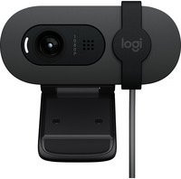 Logitech BRIO 105 Full HD Webcam mit integrierter Abdeckblende und Mikrofon in Schwarz und Grau - Bild 2