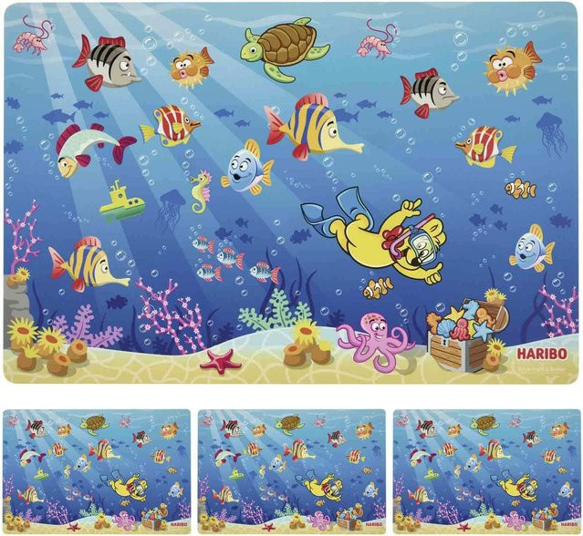 Ritzenhoff & Breker Tischsets Haribo Seaworld in Blau, B/H: 45 x 30 cm - Bild 1