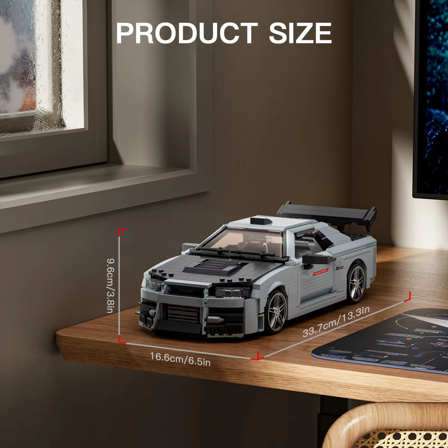 Mould King Sportwagen-Modell, Auto-Bauset, 1:12 Maßstab, 1471 Teile, ab 14 Jahren - Bild 5