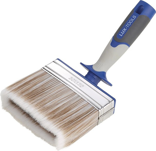 LUX-TOOLS Flächenstreicher Lasur Blau mit Tank für wasserbasierte Produkte, Breite: 120 mm, Höhe: 30 mm - Bild 1